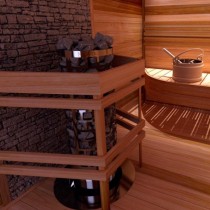 Sawo Aries Round w saunie